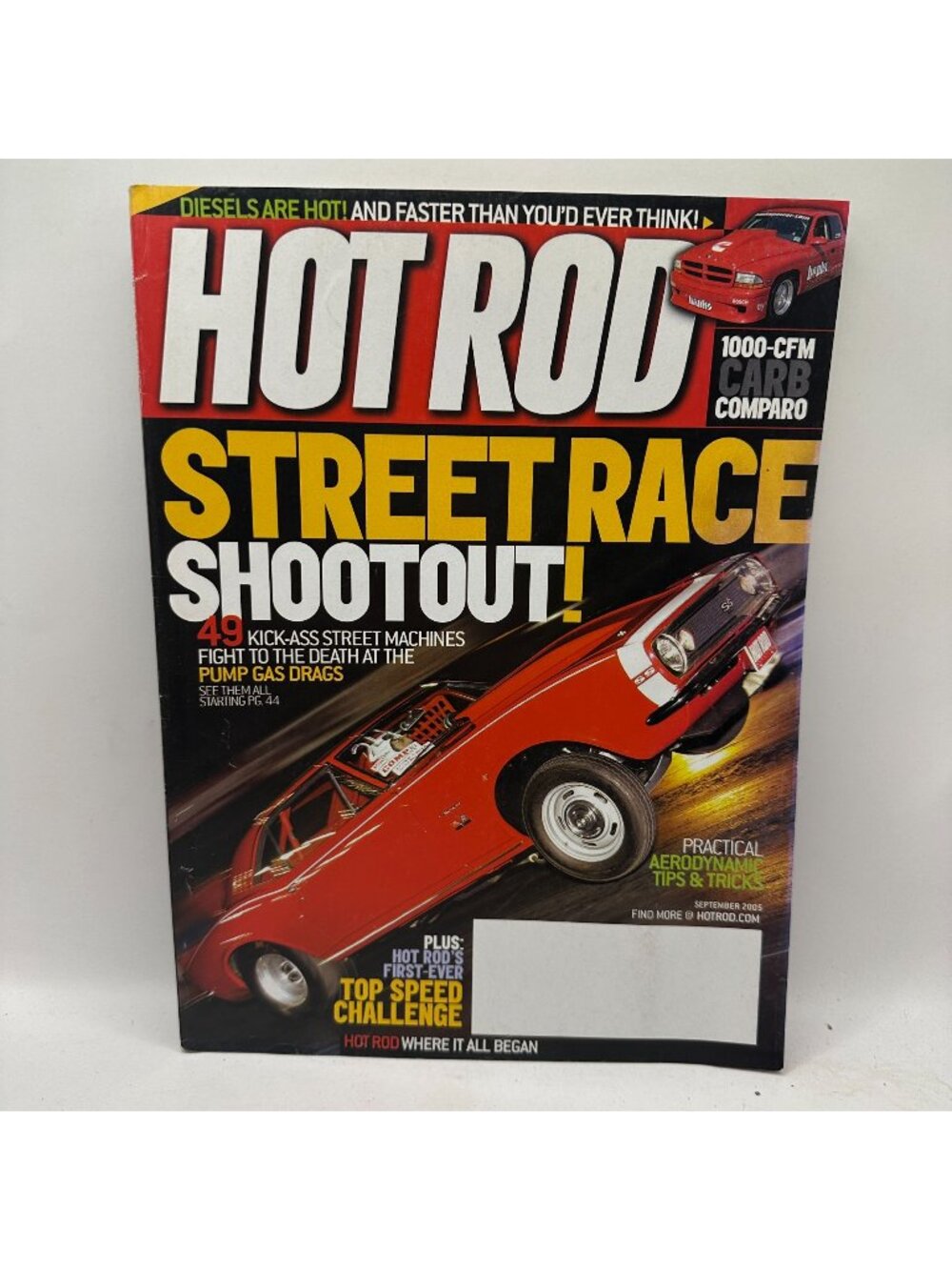 Hot Rod Magazine September 2005 Street Race Shootout 49 Machines Pump Gas Drags